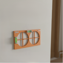 Wzornik do Poziomowania Puszek Kontaktów przymiar do dwóch kontaktów