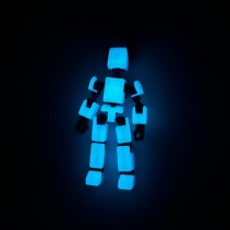 Micro Wojownik Świecący niebieski + akcesoria