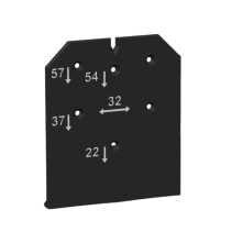 Szablon do wiercenia otworów pod zawiasy meblowe – precyzyjny dystans