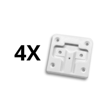 Zestaw naprawczy do zawiasów w szafkach IKEA – biały 4szt